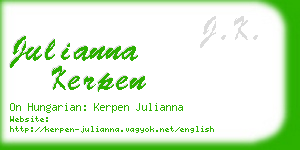 julianna kerpen business card